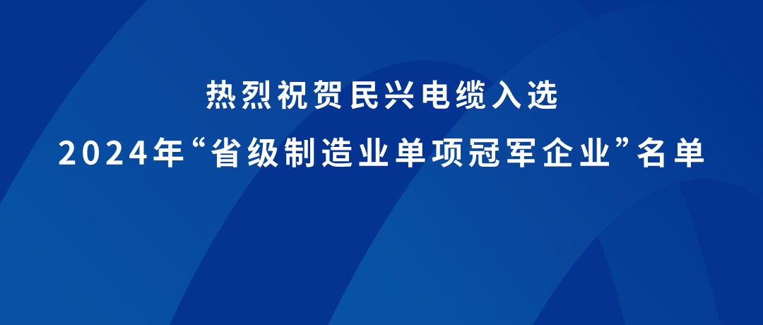 民興榮獲廣東省制造業(yè)單項(xiàng)冠軍！