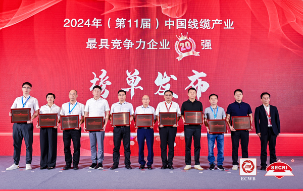民興電纜連續(xù)多年上榜 “中國(guó)線(xiàn)纜行業(yè)20強(qiáng)”、“廣東線(xiàn)纜行業(yè)前3強(qiáng)”！